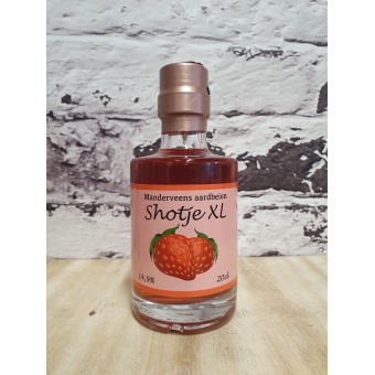 Manderveens Aardbeien Shotje XL  14,9% - 20cl